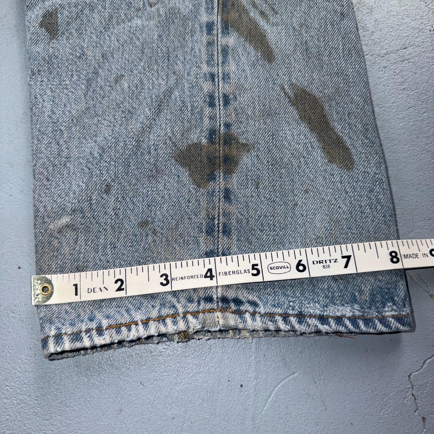 Levis 501 Vintage 80s Redline Selvedge USA XX Jeans Thrashed 32x36 Act 30x32