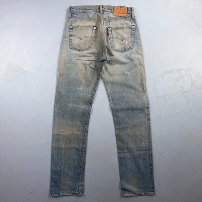 Levis 501 Vintage 80s Redline Selvedge USA XX Jeans Light Wash 30x38 Act 29x33
