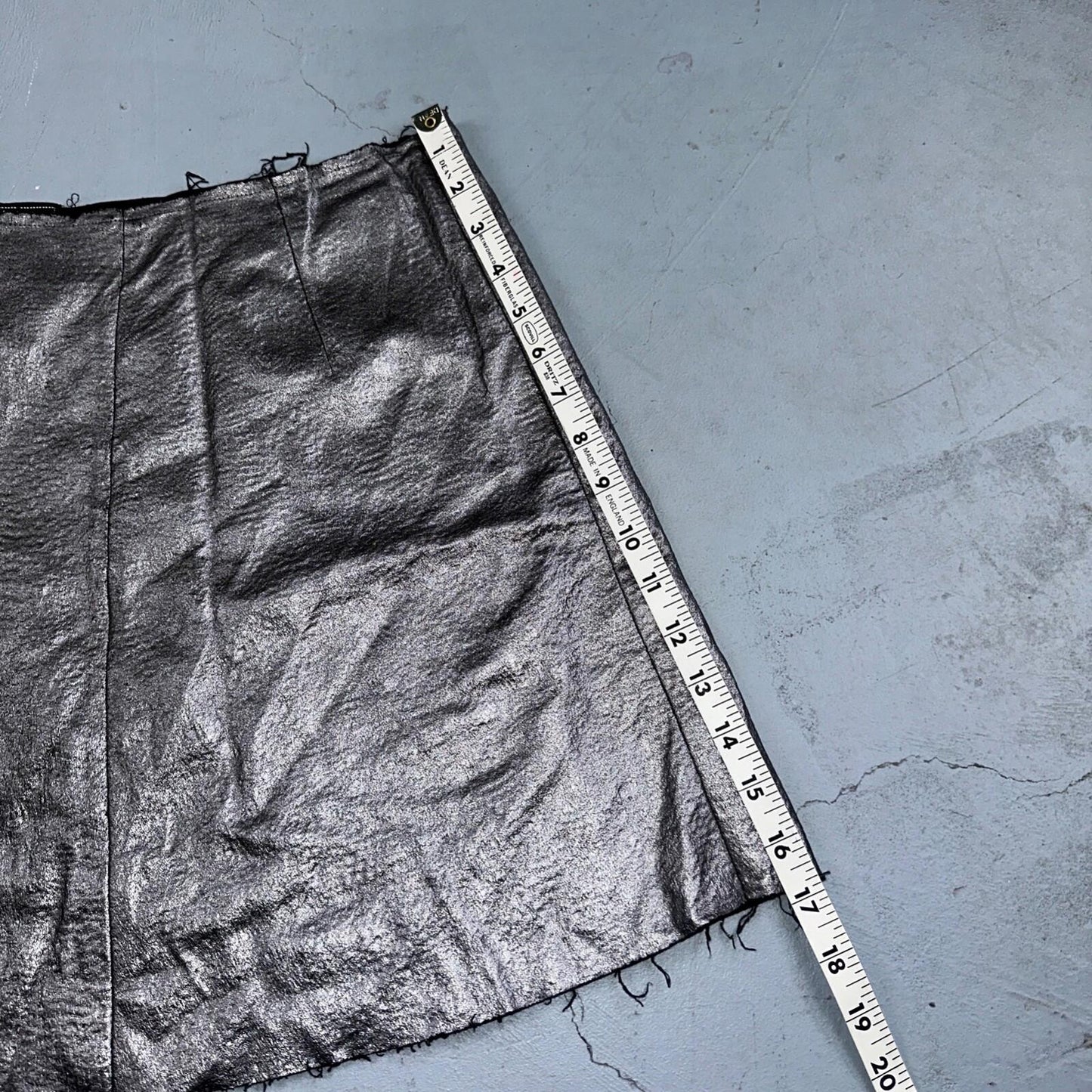 Sam Edelman Womans Skirt 2 Silver A Line Stretch Mini Cute Y2K Grunge