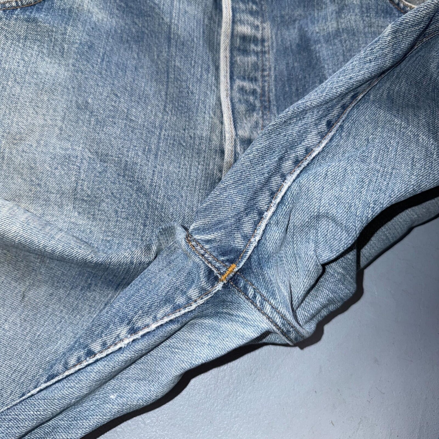 Levis 501 Vintage 70s SS Redline Selvedge USA Jeans Light Wash 44x34 Act 40x30