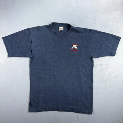 Florida Dolphins Through Hoops VTG T Shirt Sea World Single Stitch Blue 90s