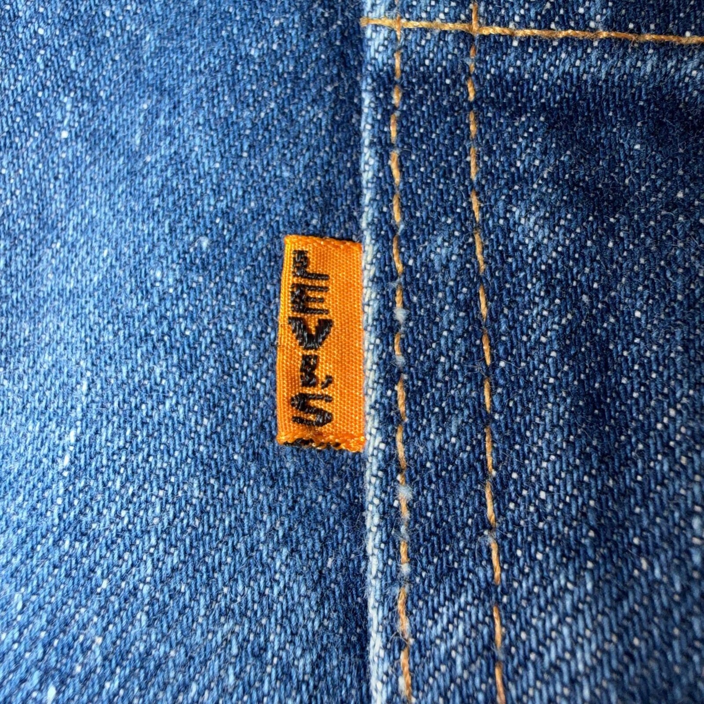 Levis Big E Vintage 60s Orange Tab 646 Bell Bottoms Denim Jeans Bootcut 31x29
