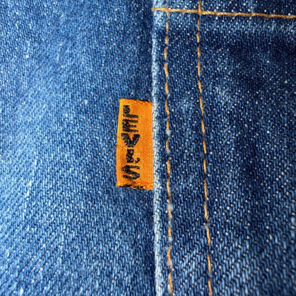 Levis Big E Vintage 60s Orange Tab 646 Bell Bottoms Denim Jeans Bootcut 31x29