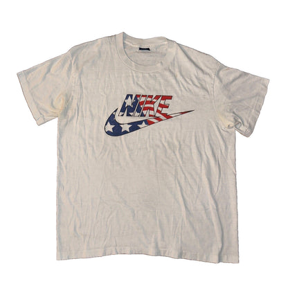 Nike Vintage RARE T Shirt Mens L Blue Tag 80s USA Flag City Series America