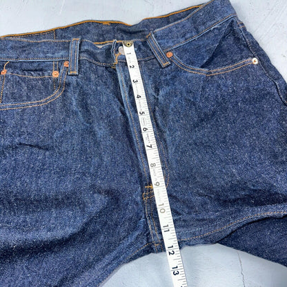 Levis 501 Vintage 90s USA XX Straight Leg Jeans Blue Dark Wash 34x32 Act 31x29