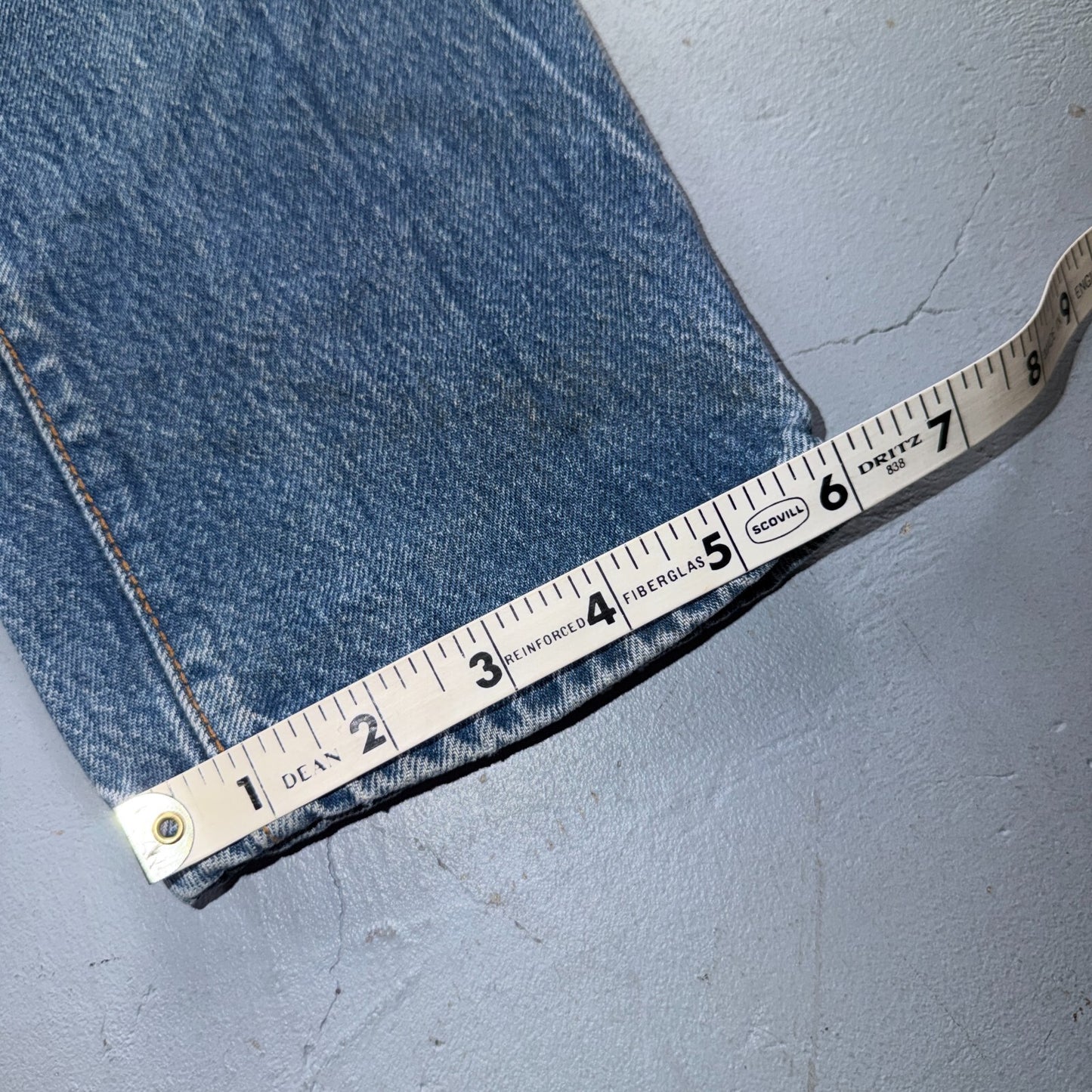 Levis 501 Vintage 80s USA XX Straight Leg Jeans Blue Med Wash Womens Act 29x32