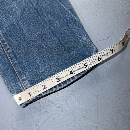 Levis 501 Vintage 80s USA XX Straight Leg Jeans Blue Med Wash Womens Act 29x32
