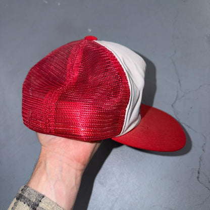VTG I Love Country Music Trucker SnapBack VTG Hat Red Kisses Guitars Nashville