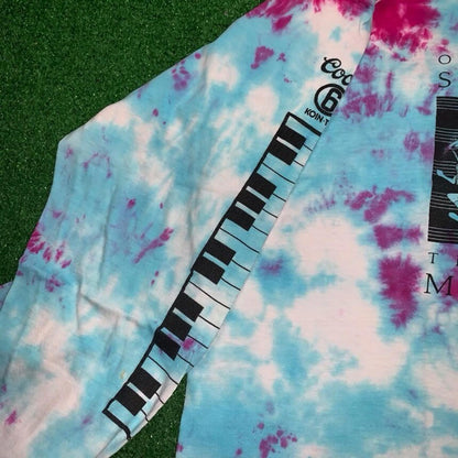 Nike Vintage T Shirt USA Rare Custom Tie Dye Piano Music Marathon Frank Ocean