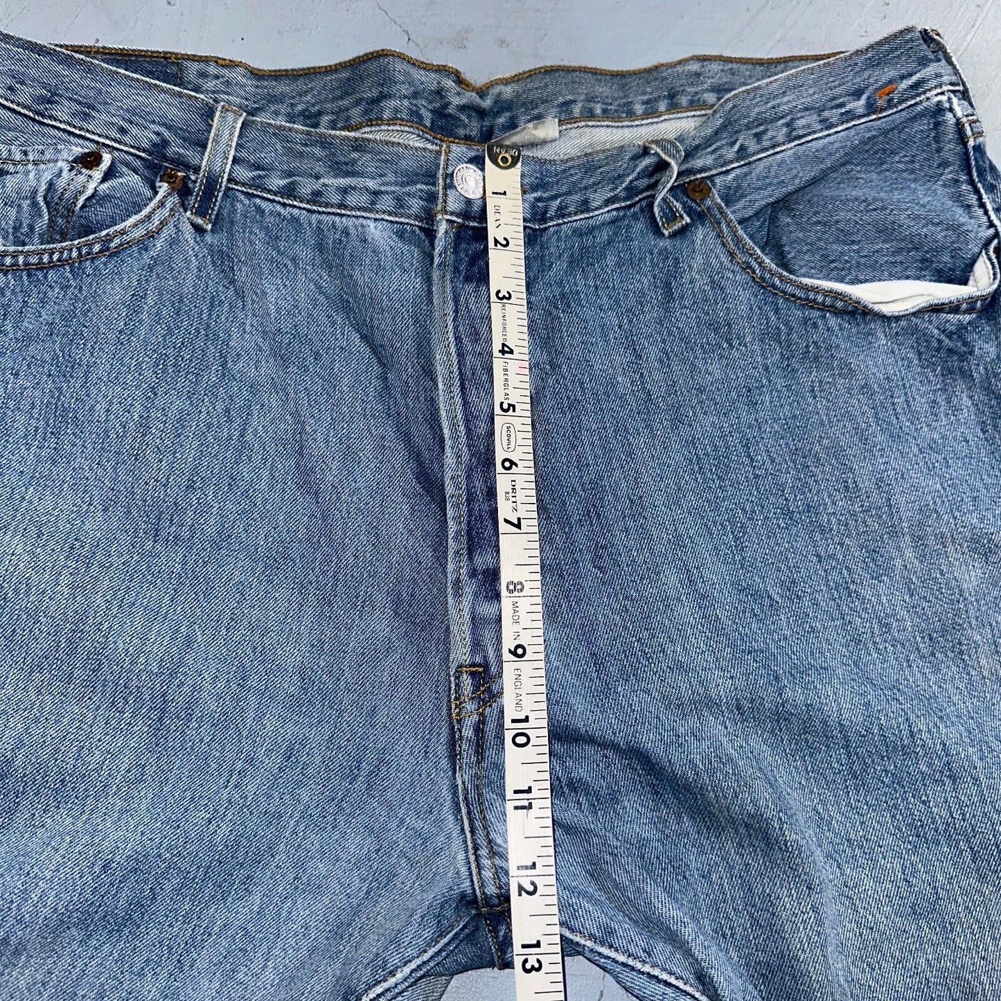 Levis 501 Vintage Y2K XX Straight Leg Jeans Blue Light Wash 40x34 Act 40x32