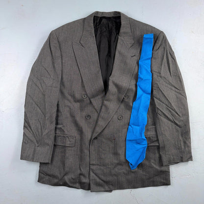 Nino Cerruti Men's Size 46 Double-Breasted Premium Blazer Jacket Made in USA