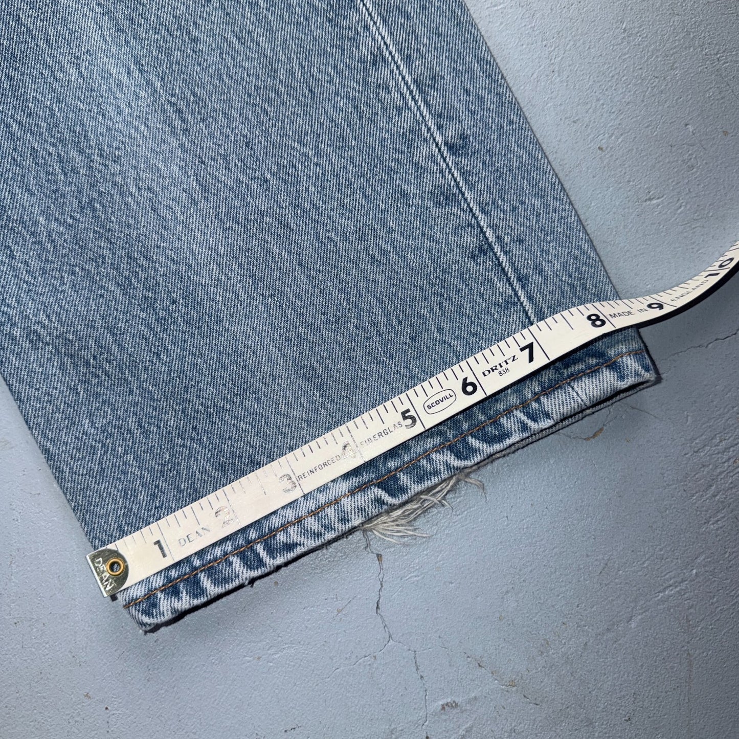 Levis 501 Vintage 90s USA XX Straight Leg Jeans Blue Light Wash 36x32 Act 35x31