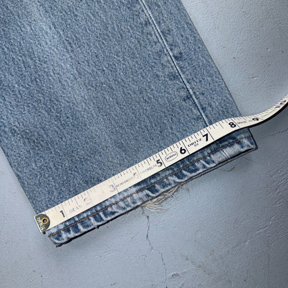 Levis 501 Vintage 90s USA XX Straight Leg Jeans Blue Light Wash 36x32 Act 35x31