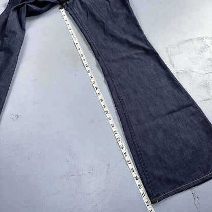 Levis 684 Orange Tab VTG Big Bell Dark Wash Bell Bottom Flare Jeans Sz 29x32