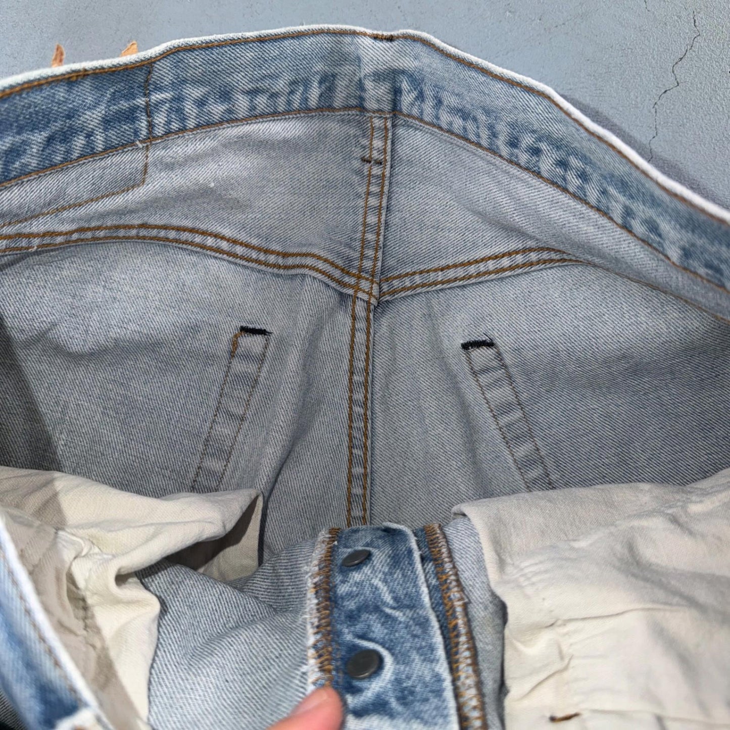 Levis 501 Vintage 80s Redline Selvedge USA XX Jeans Light Wash 36x30 Act 33x28