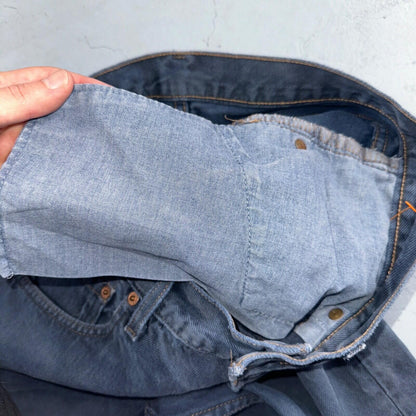 Levis 501 Vintage 90s USA XX Straight Leg Jeans Blue Overdyed 33x30 Act 32x29