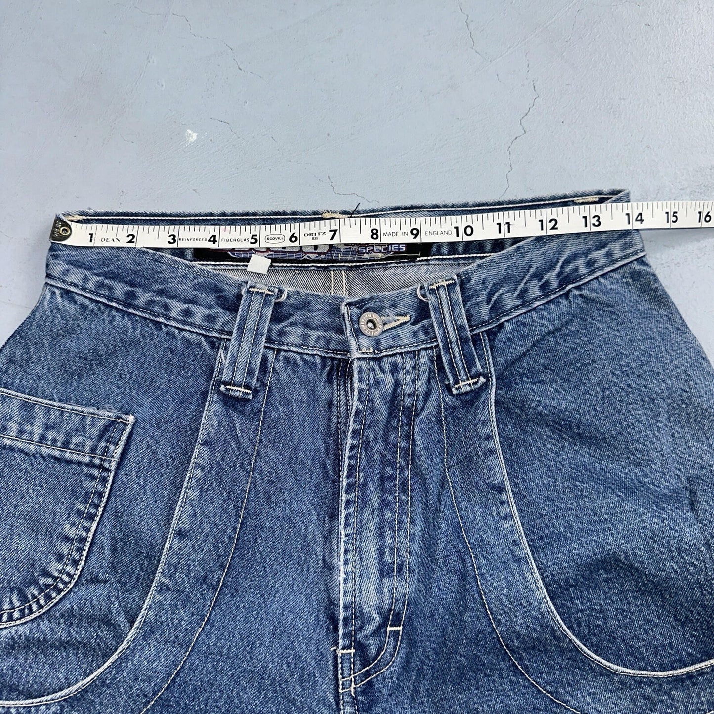 JNCO Jeans Y2K Vintage Endangered Species Collection Rhino Size 30 Grunge 28x25