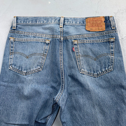 Levis 501 Vintage 90s USA XX Straight Leg Jeans Blue Light Wash 36x32 Act 34x31