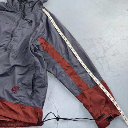 Nike ACG Half-Zip Anorak Jacket Mens M Gray Windbreaker Hiking Outdoor VTG 90s