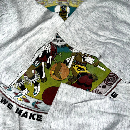 Knotts Indians Make Difference Vintage T Shirt Fruit Of The Loom USA 90s Tribal