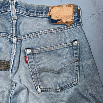 Levis 501 Vintage 80s Redline Selvedge USA XX Jeans Light Wash 34x32 Act 32x30