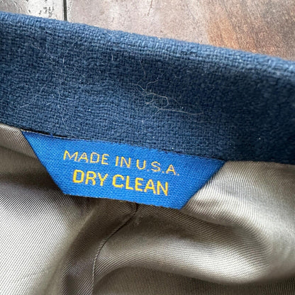 VTG Pendleton Jacket Blazer Men's 42 Blue 100% Pure Virgin Wool USA Western 70s