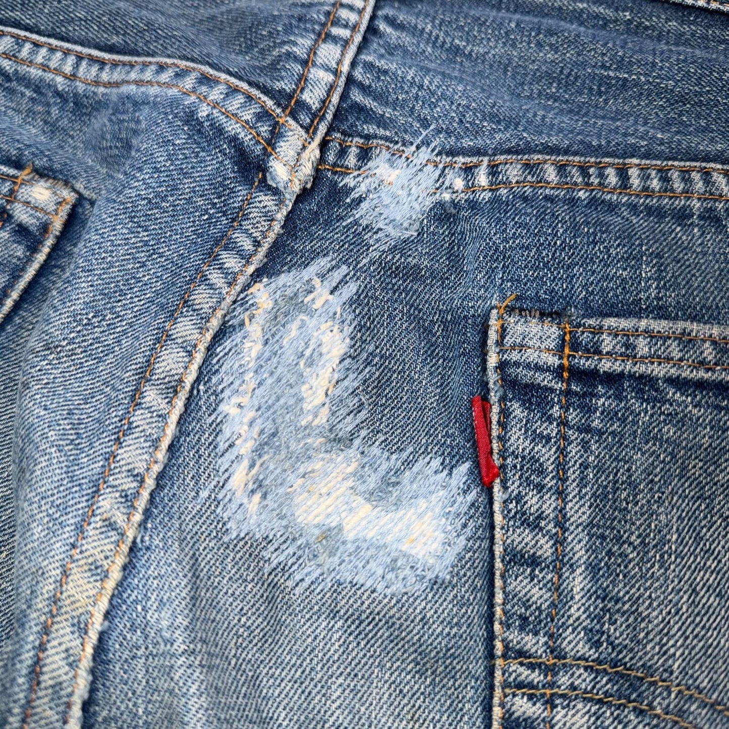 Levis 501 Big E Vintage 60s Redline Selvedge USA XX 1960s Jeans 66 Act 34x27