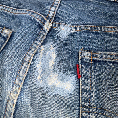 Levis 501 Big E Vintage 60s Redline Selvedge USA XX 1960s Jeans 66 Act 34x27