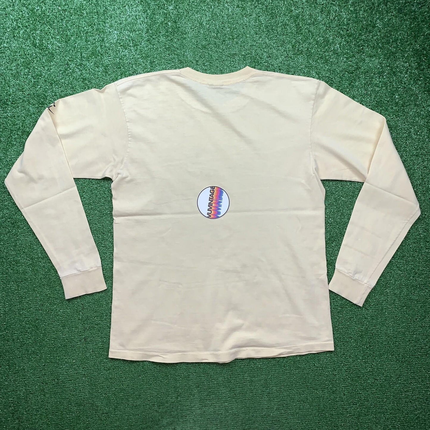 HIKE NIKE 80s Vintage T Shirt OG Rare Grail Geisha Rap Japan Yellow Long Sleeve