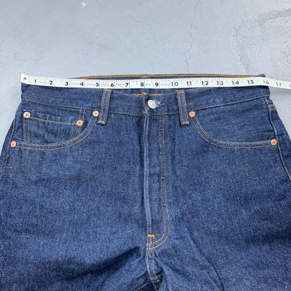 Levis 501 Vintage Y2K 90s XX Straight Leg Jeans Blue Dark Wash 33x30 Act 32x27