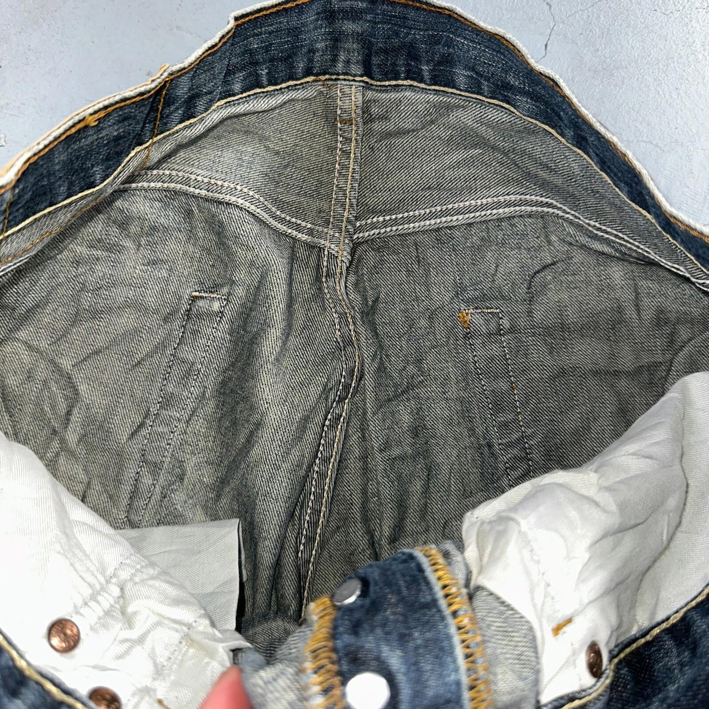 Levis 501 Vintage Y2K XX Straight Leg Jeans Blue Med Wash 34x34 Act 34x32