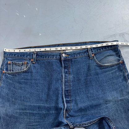 Levis 501 Vintage Y2K Mexico Straight Leg Jeans 46x30 90s Med Wash Act 44x27
