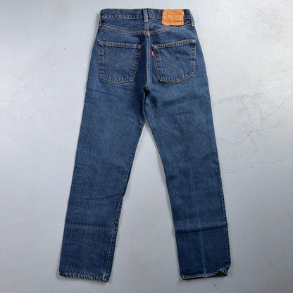 Levis 501 Vintage 80s Redline Selvedge USA XX Jeans Dark Wash 27x32 Act 24x28