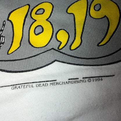 VTG 1993 Grateful Dead Rain Bears Tour T Shirt Seattle Eugene Skeleton Lightning
