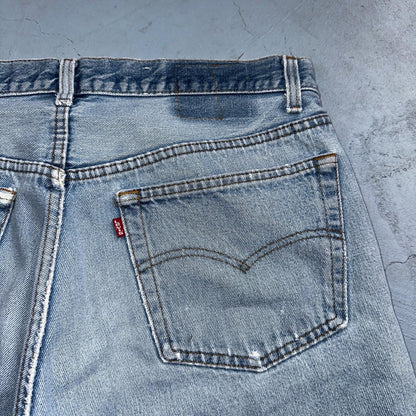 Levis 501 Vintage 80s USA XX 90s Straight Leg Jeans 38x34 Light Wash Act 34x29