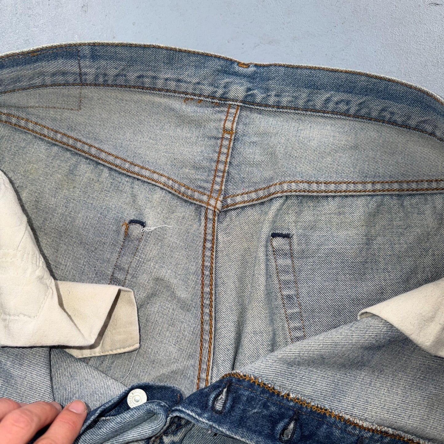 Levis 501 Vintage 80s Redline Selvedge USA XX Jeans Light Wash 40x30 Act 38x26