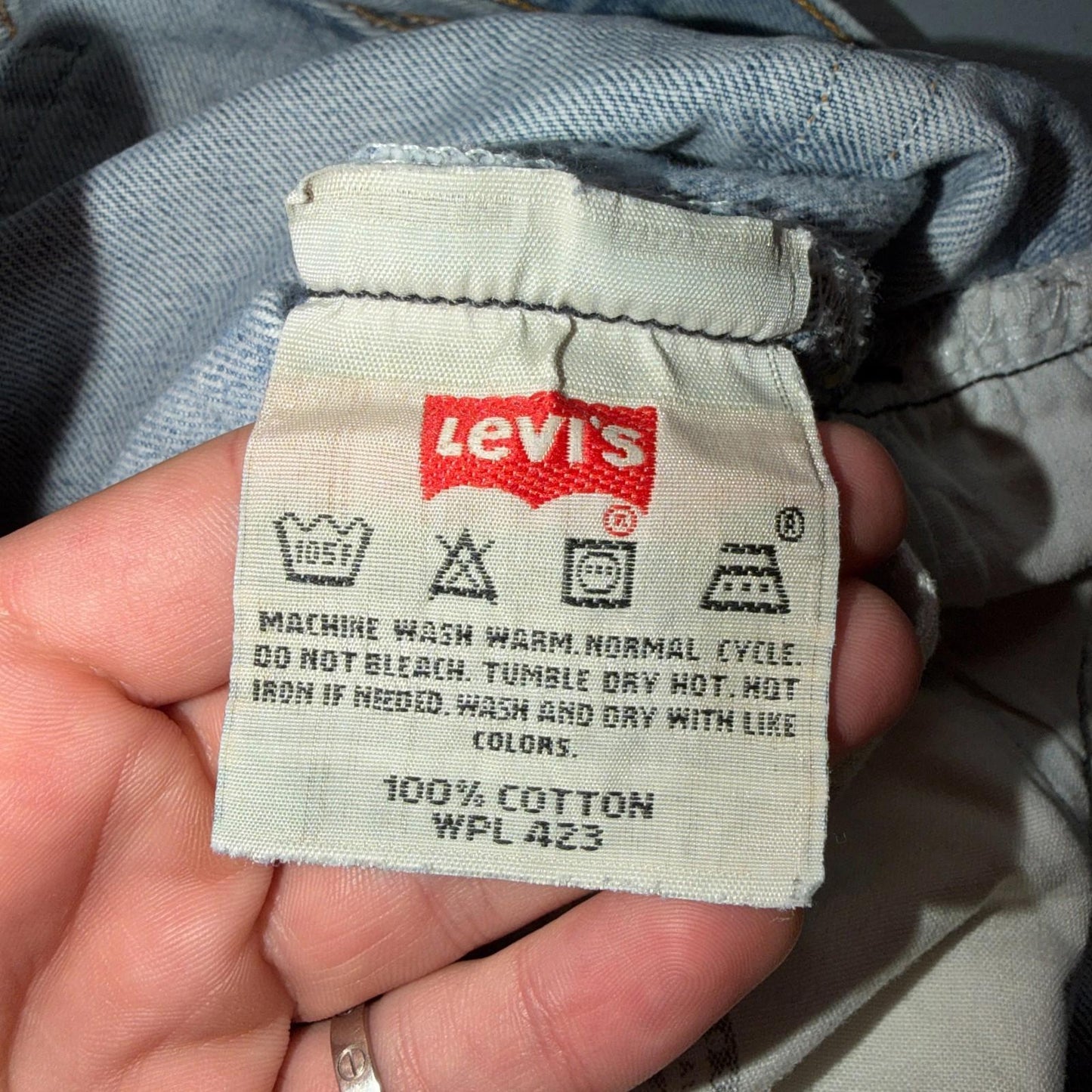 Levis 501 Vintage Y2K 90s XX Straight Leg Jeans Blue Light Wash 34x32 Act 33x31