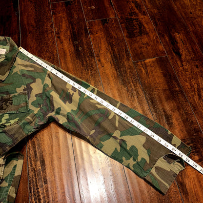 USMC 1968 Military Camouflage Wind Resistant Poplin Coat Camo Jacket Alpha 60s
