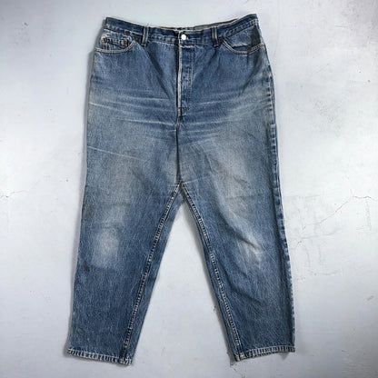 Vintage Womens Levis 29501 0115 Med Wash High Rise 501 Mom Jeans USA 38x28