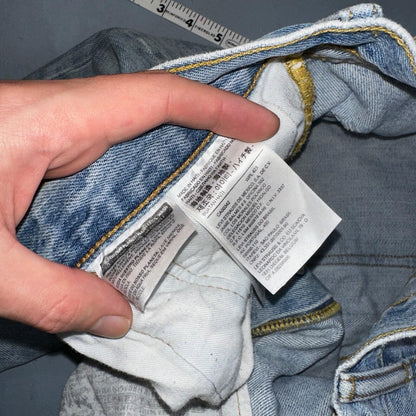 Levis 501 Vintage Y2K XX Straight Leg Jeans 36x30 Light Wash 2000s Act 35x29