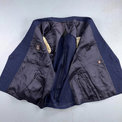 1940s 1950s VTG Mens Double Breast Suit 40 Jacket Coat Pants Union Rockabilly