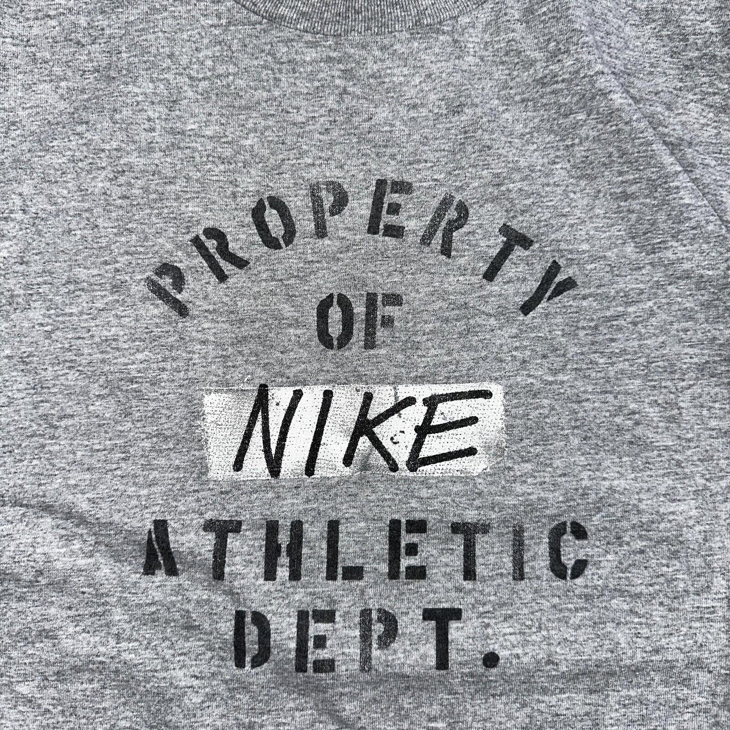 Nike Athletic Department Y2K VTG T Shirt Silver Tag Property Medium Y2K Graphic