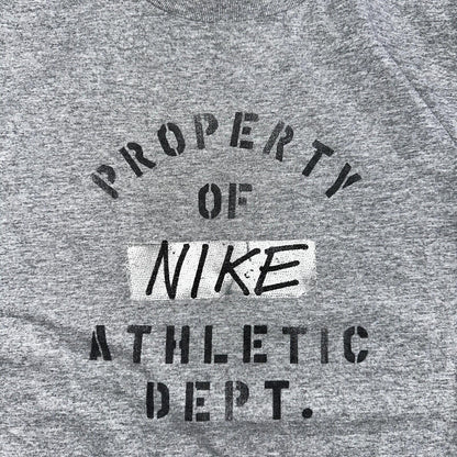 Nike Athletic Department Y2K VTG T Shirt Silver Tag Property Medium Y2K Graphic