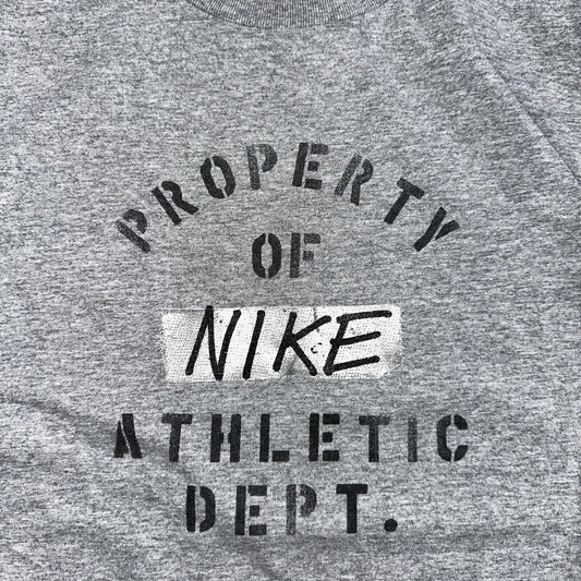 Nike Athletic Department Y2K VTG T Shirt Silver Tag Property Medium Y2K Graphic