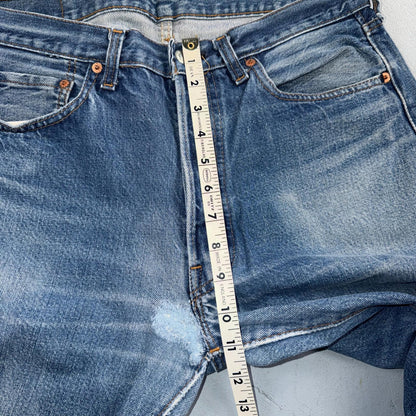 Levis 501 Vintage 80s Redline Selvedge USA XX Jeans Light Wash 35x32 Act 32x28