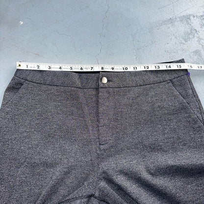 Lululemon Size 10 Grey Marle Ponte High Waist Fly Slim Fit Dress Pants Casual