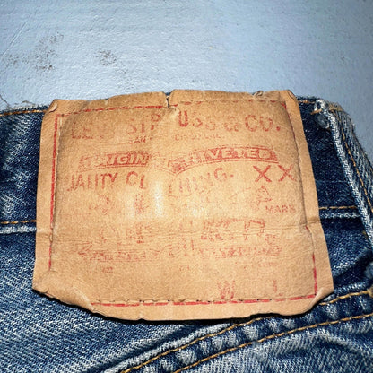 Levis 501 Big E Vintage 60s Redline Selvedge USA XX 1960s Jeans Act 24x27