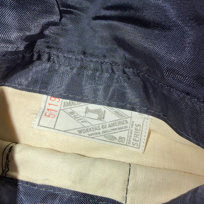 60s Pinstripe Blue Double Breasted Suit Jacket Wool 42 70s Navy Blue 1960s