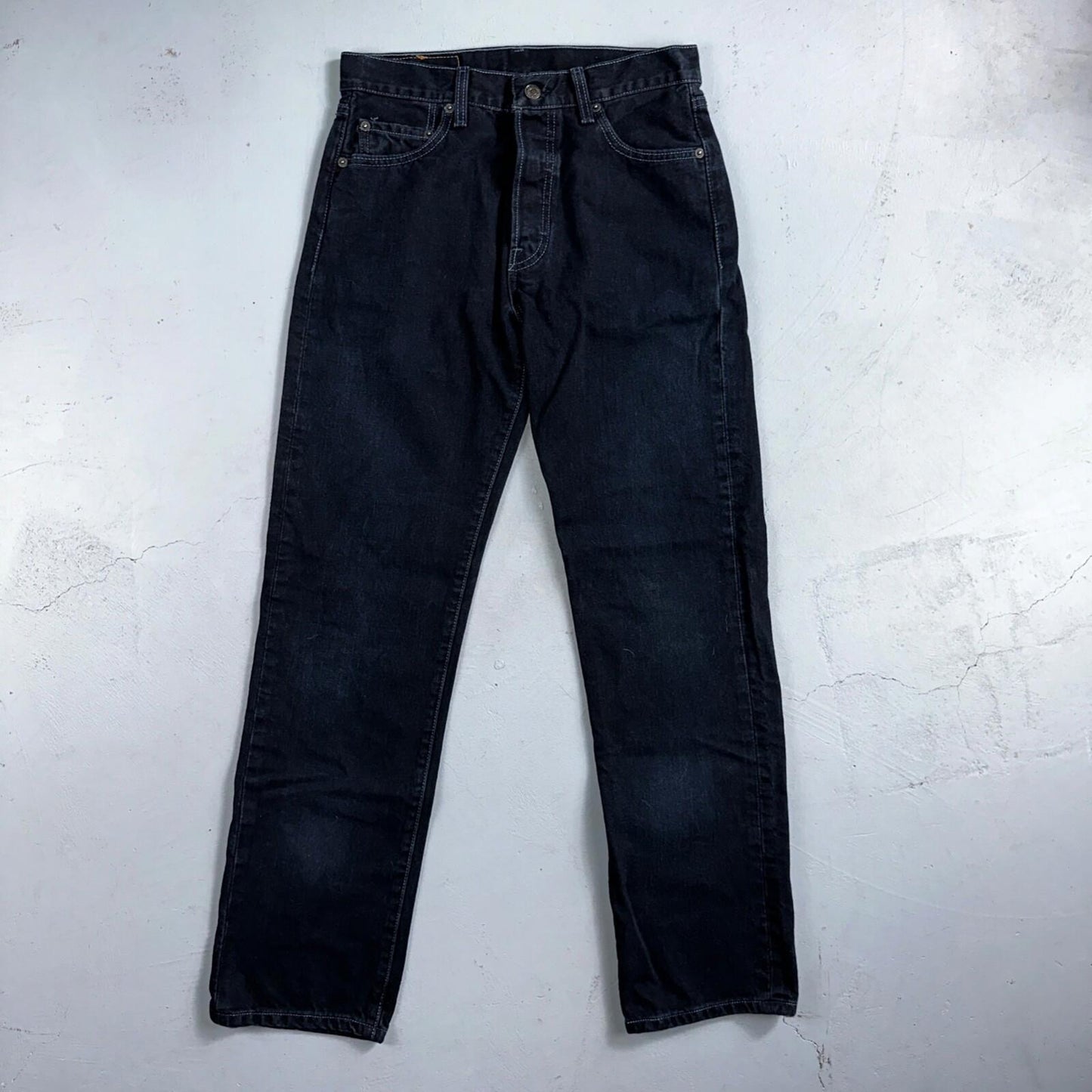 Levis 501 Vintage 90s Mexico Straight Leg Jeans 30x32 Y2K Dark Wash Act 29x31