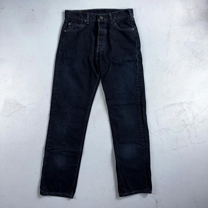 Levis 501 Vintage 90s Mexico Straight Leg Jeans 30x32 Y2K Dark Wash Act 29x31